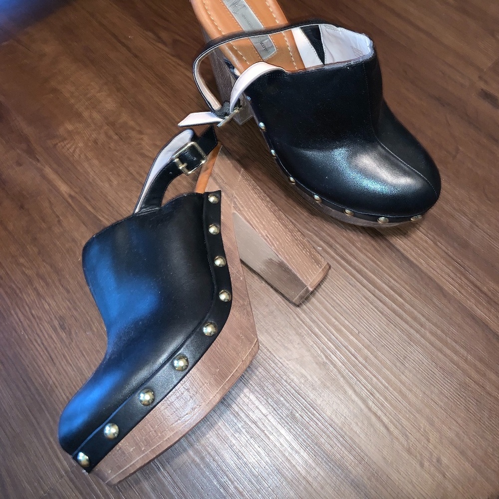 Clog Style Platform Heels